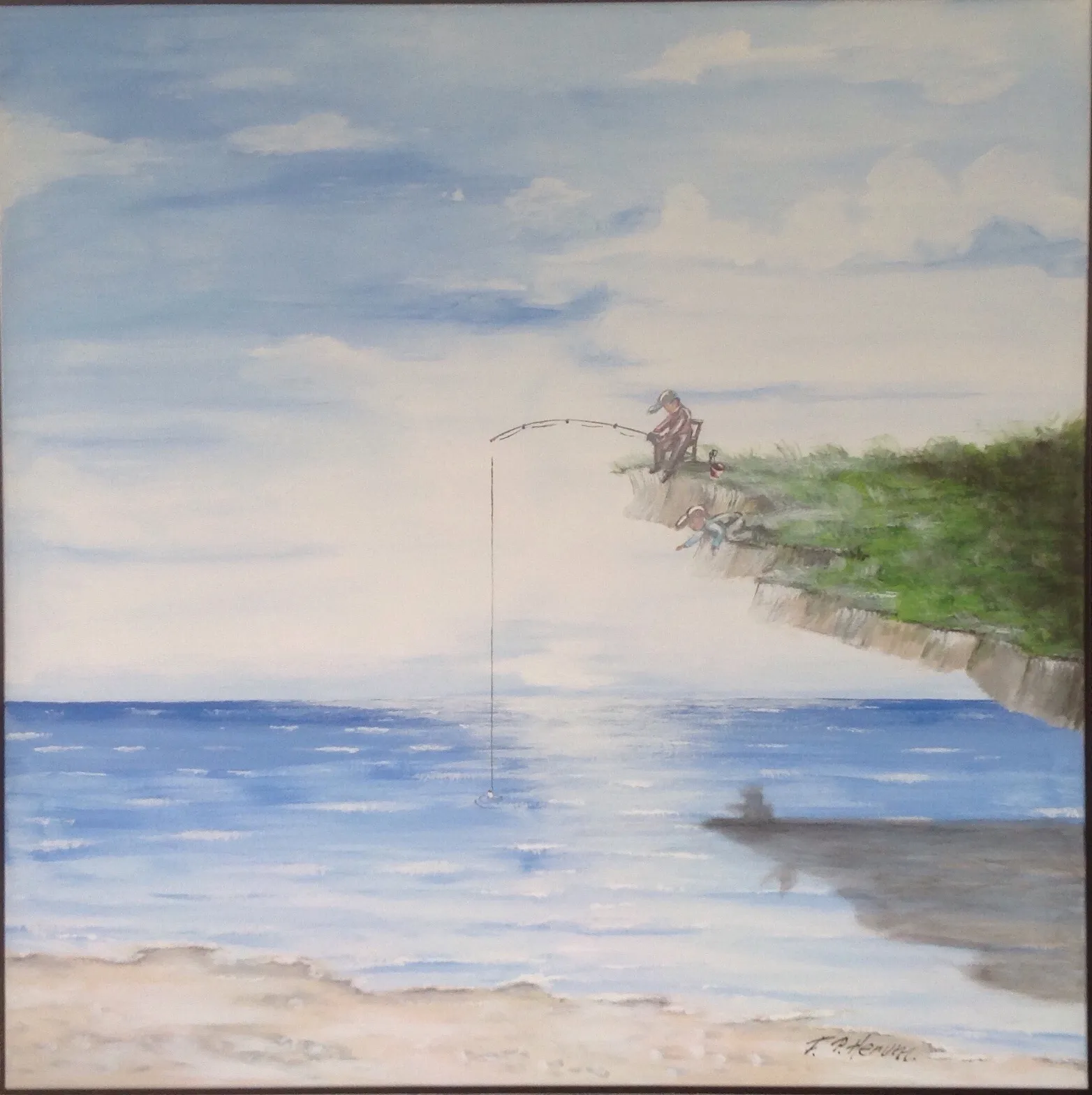 Maleri nr 113 100 cm X 100 cm
